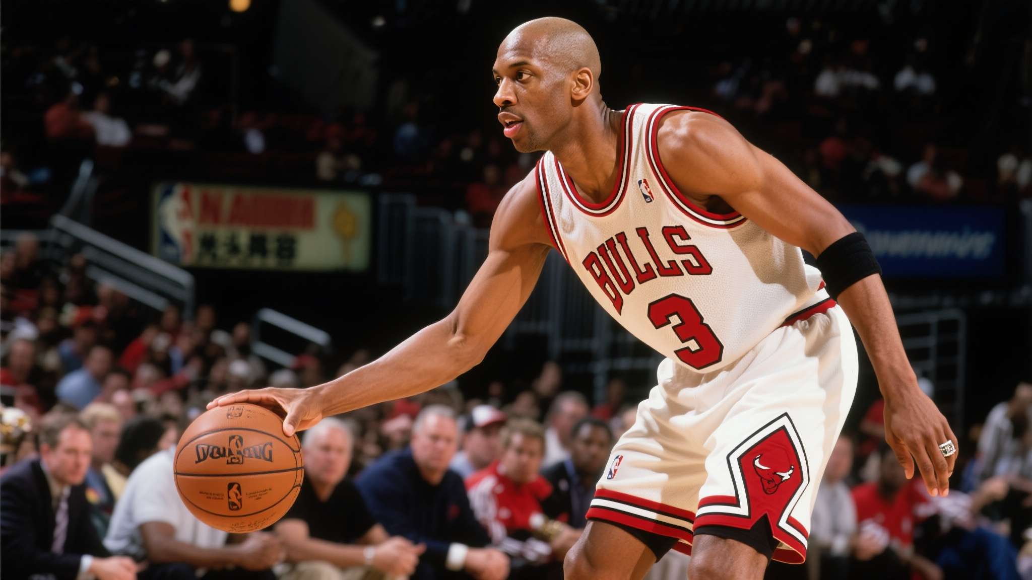 NBA光头阵容实力有多离谱?这5人联手 三连冠闭着眼实现 如果说乔丹背后的男人是谁,绝对少不了皮蓬。六枚冠军戒指,一流防守意识加控卫视野,